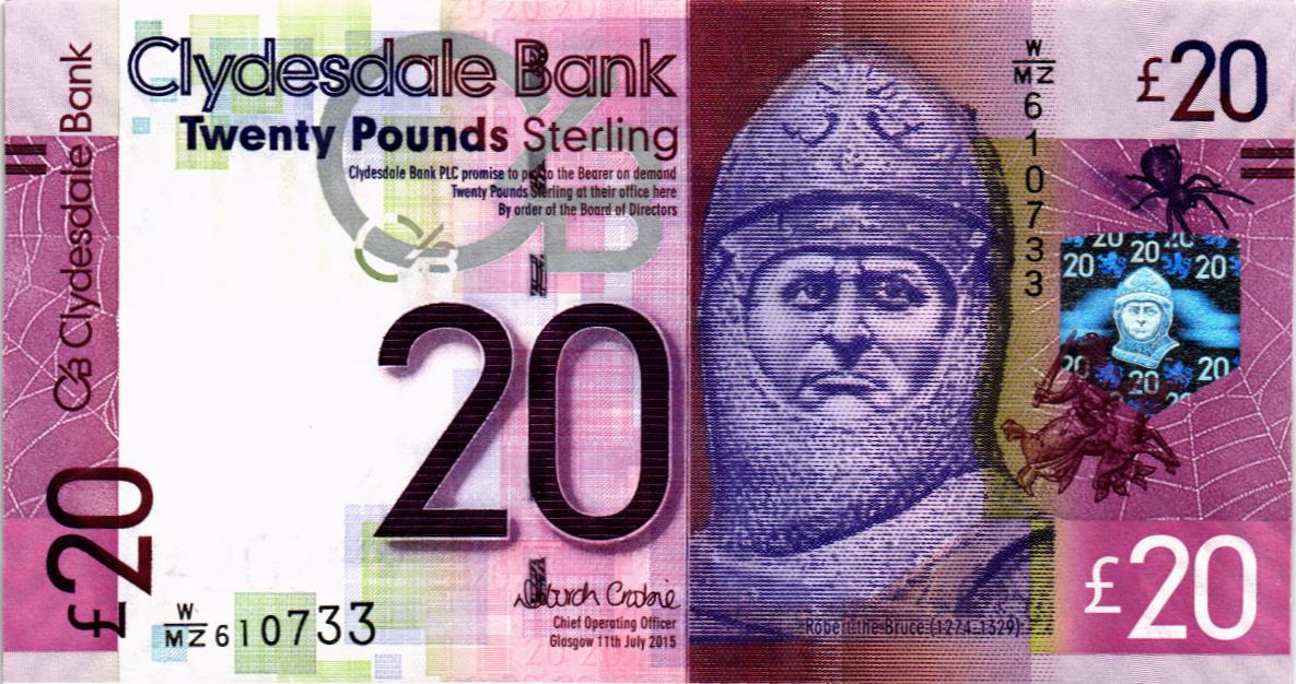 ШОТЛАНДИЯ 20 ФУНТОВ мини 1