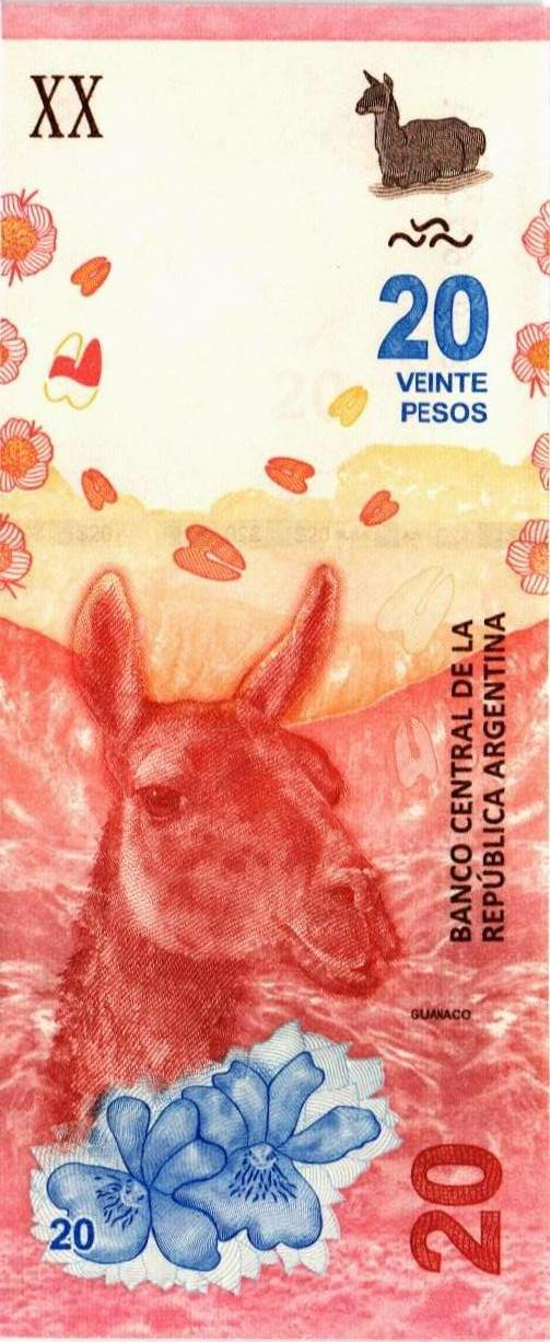 АРГЕНТИНА 20 ПЕСО мини 1