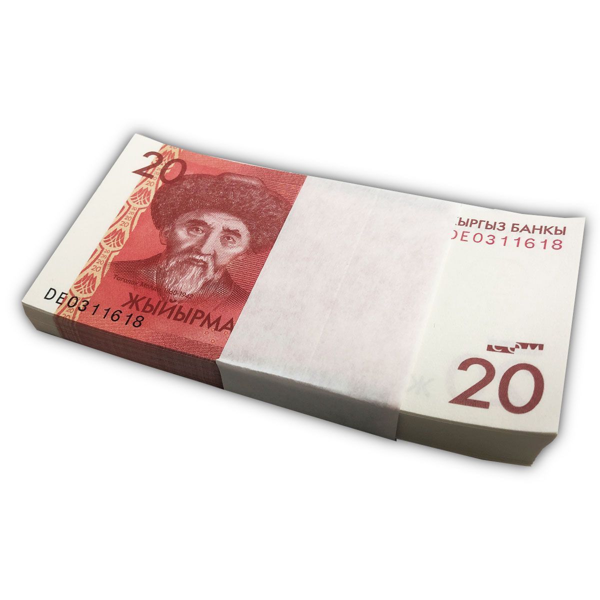 КИРГИЗИЯ 20 СОМ (100 БАНКНОТ)