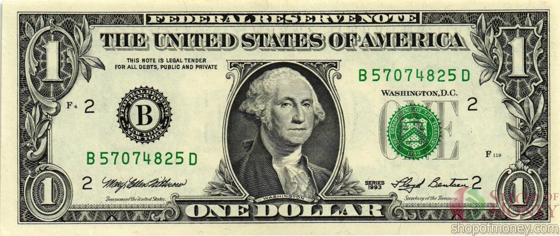 США 1 ДОЛЛАР (B-Нью-Йорк)
