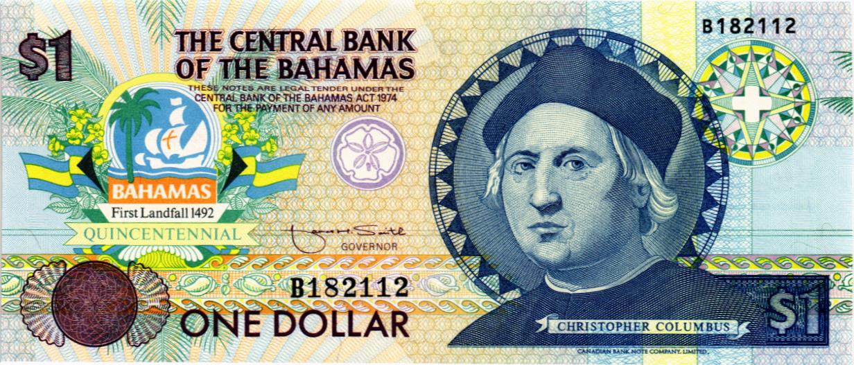 БАГАМСКИЕ ОСТРОВА 1 ДОЛЛАР мини 1