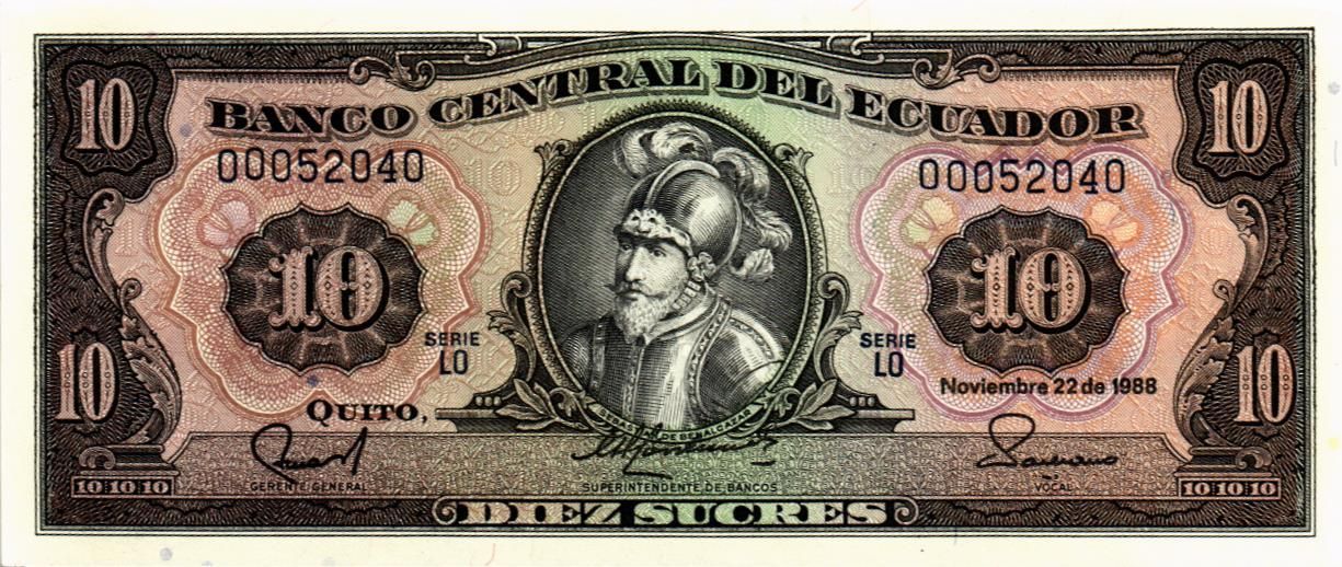 ЭКВАДОР 10 CУКРЕ