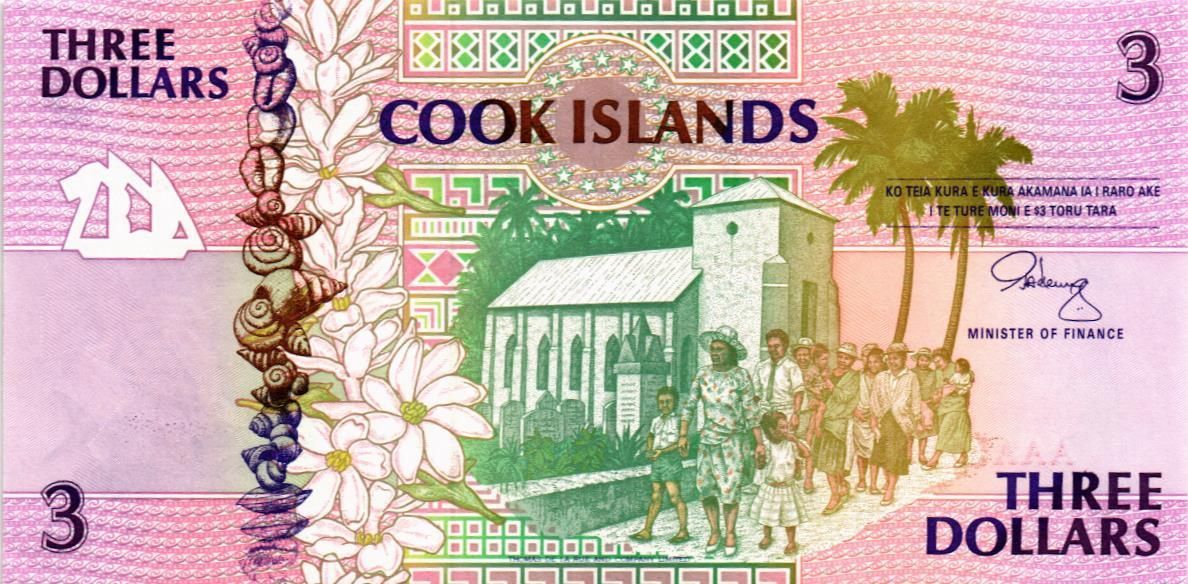 ОСТРОВА КУКА 3 ДОЛЛАРА мини 1