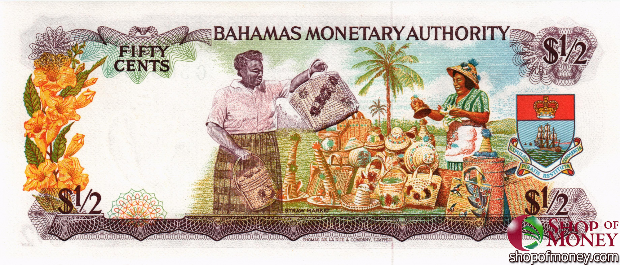 БАГАМСКИЕ ОСТРОВА 1/2 ДОЛЛАРА мини 2