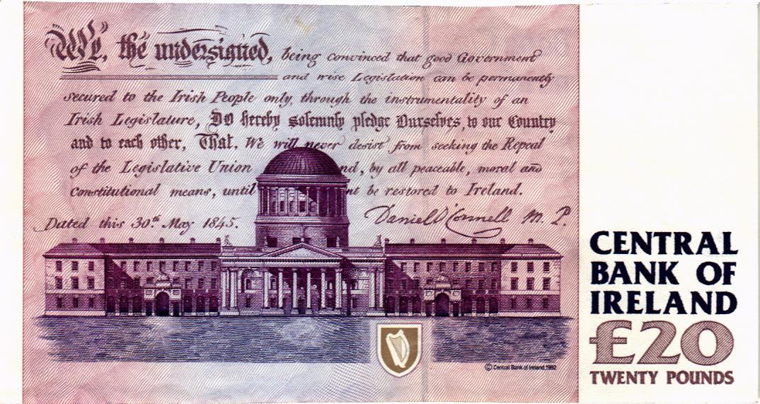 ИРЛАНДИЯ 20 ФУНТОВ (22.08.1995) мини 2