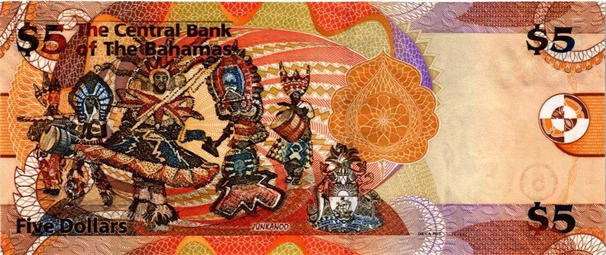 БАГАМСКИЕ ОСТРОВА 5 ДОЛЛАРОВ мини 2