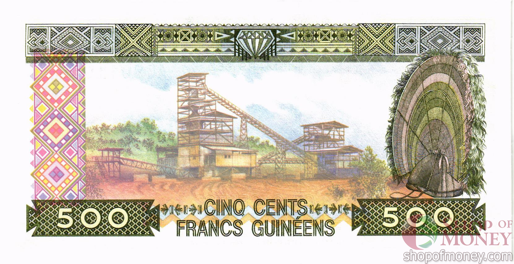 ГВИНЕЯ 500 ФРАНКОВ мини 2