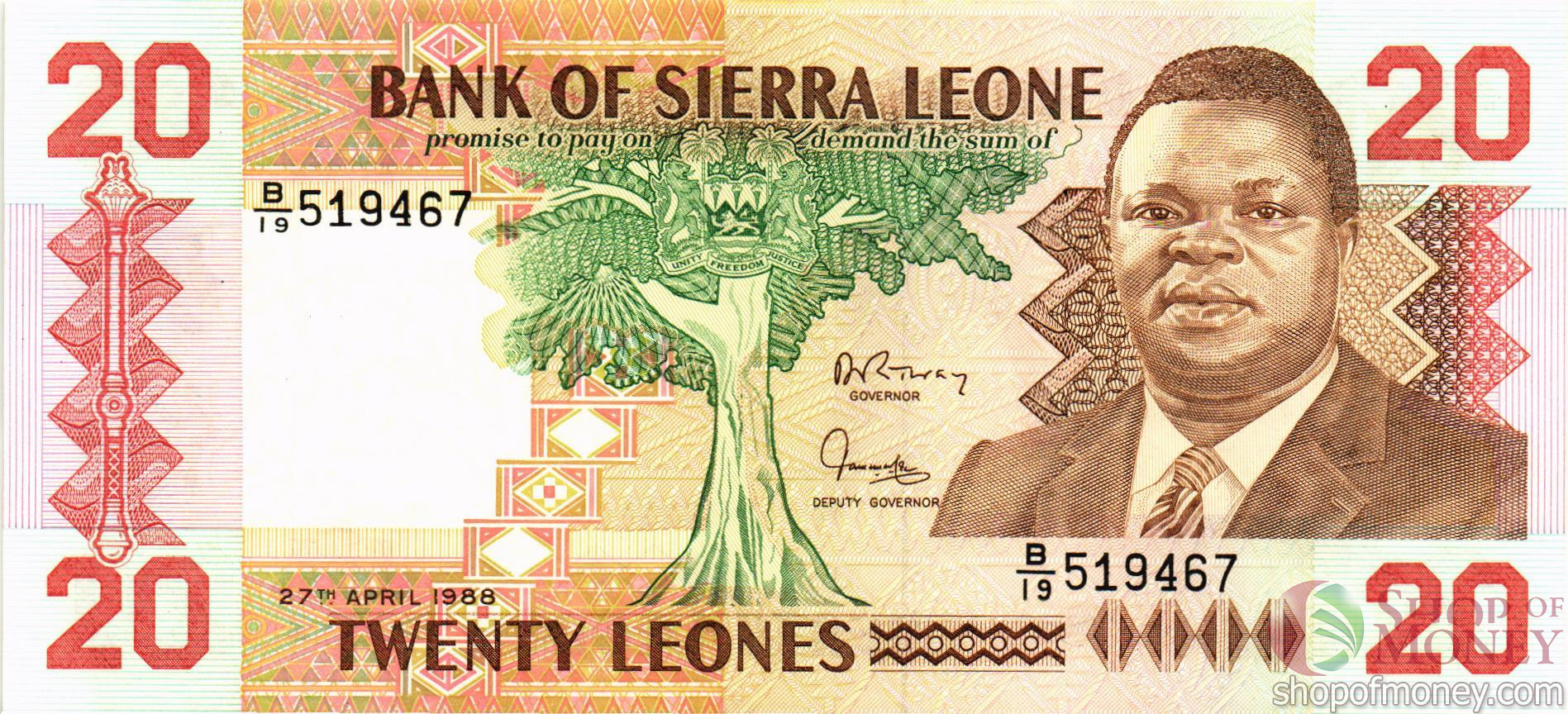 СЬЕРРА-ЛЕОНЕ 20 ЛЕОНЕ мини 1