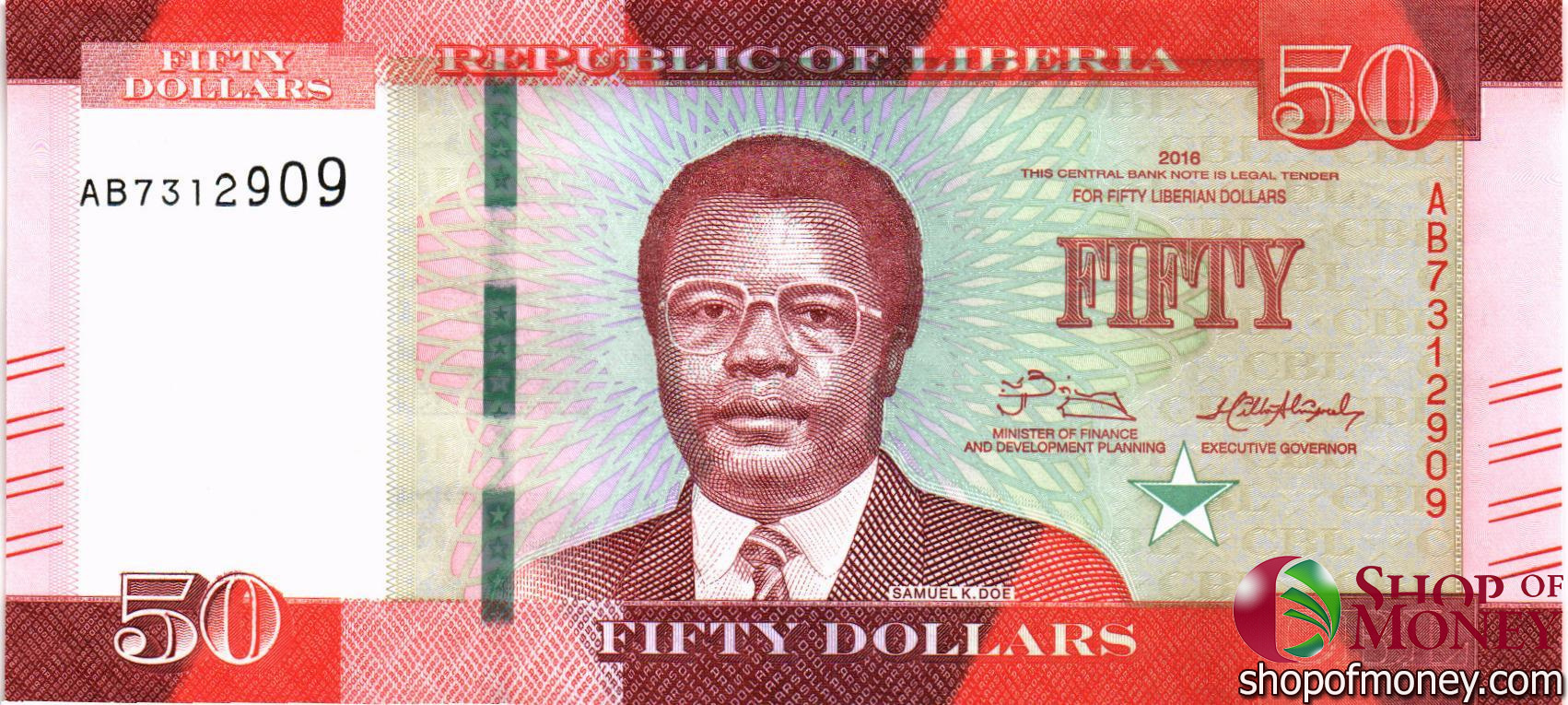 ЛИБЕРИЯ 50 ДОЛЛАРОВ мини 1