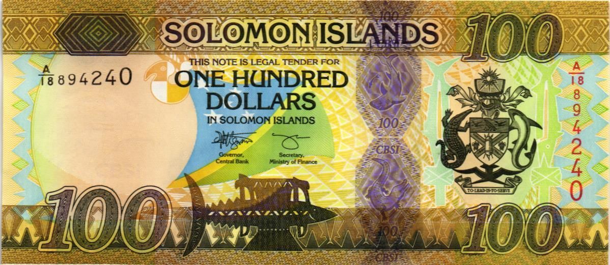 СОЛОМОНОВЫ ОСТРОВА 100 ДОЛЛАРОВ мини 1