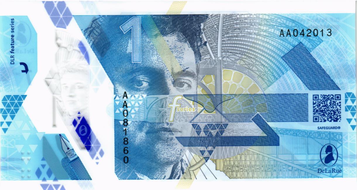 DE LA RUE FEATURE SERIES - (ТЕСТОВАЯ БАНКНОТА) мини 2