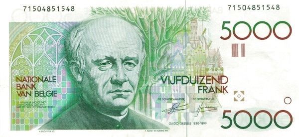 БЕЛЬГИЯ 5000 ФРАНКОВ