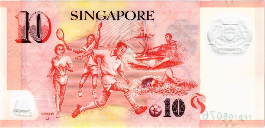 СИНГАПУР 10 ДОЛЛАРОВ мини 2