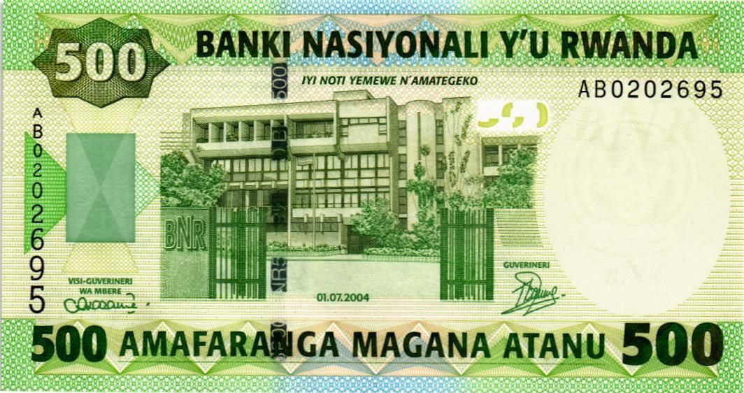 РУАНДА 500 ФРАНКОВ мини 1