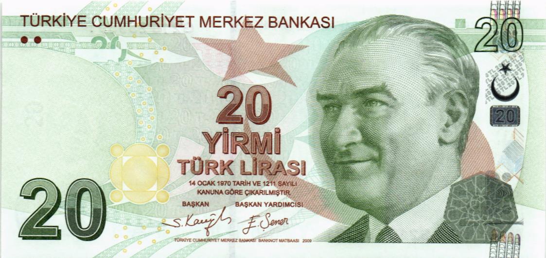 ТУРЦИЯ 20 ЛИР