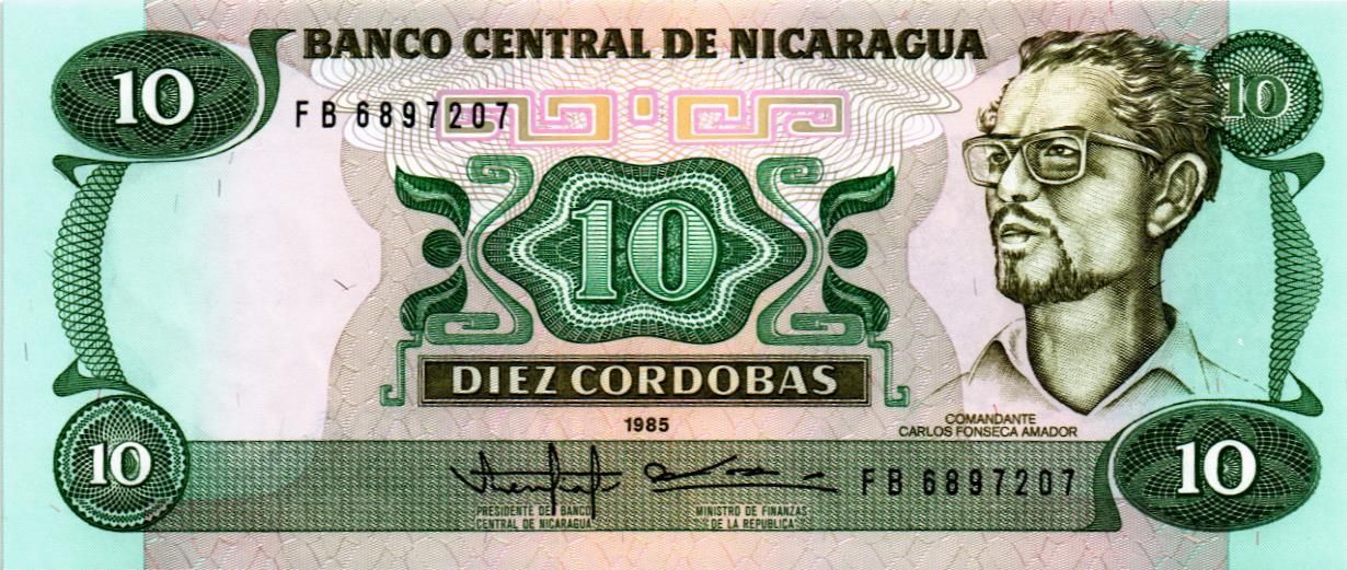 НИКАРАГУА 10 КОРДОБА