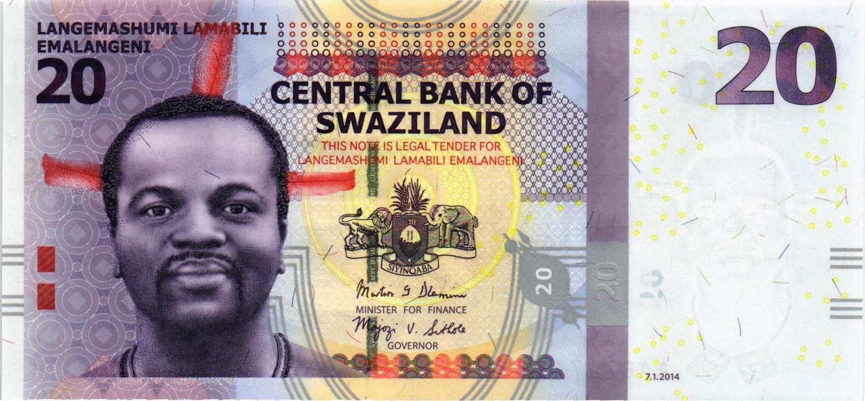 СВАЗИЛЕНД 20 ЭМАЛАНГЕНИ