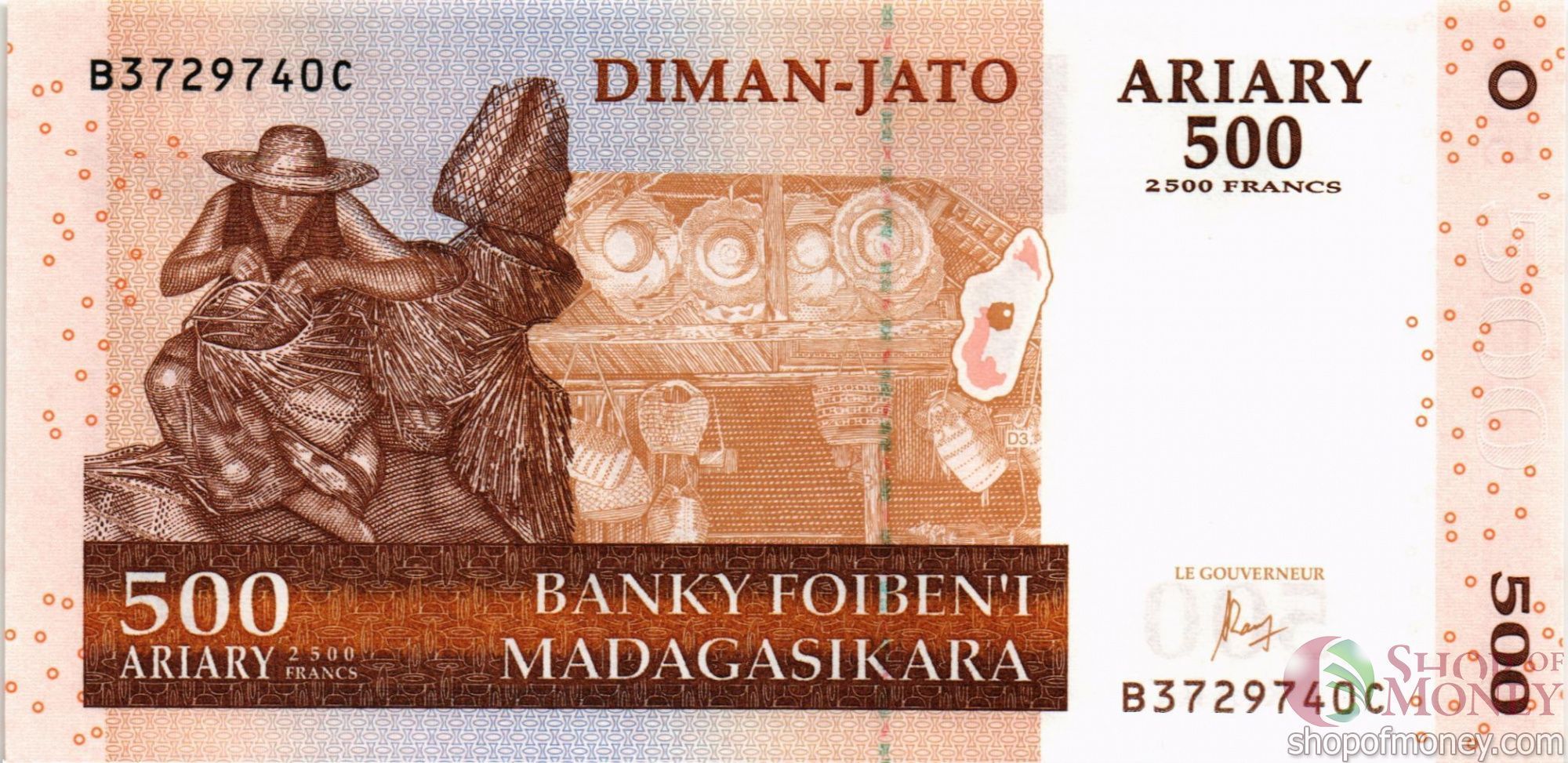 МАДАГАСКАР 500 АРИАРИ мини 1