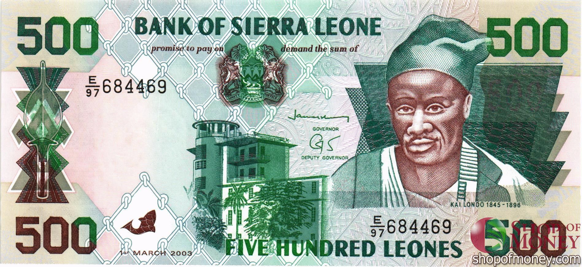СЬЕРРА-ЛЕОНЕ 500 ЛЕОНЕ