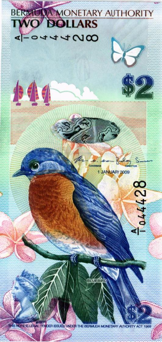 БЕРМУДСКИЕ ОСТРОВА 2 ДОЛЛАРА мини 1
