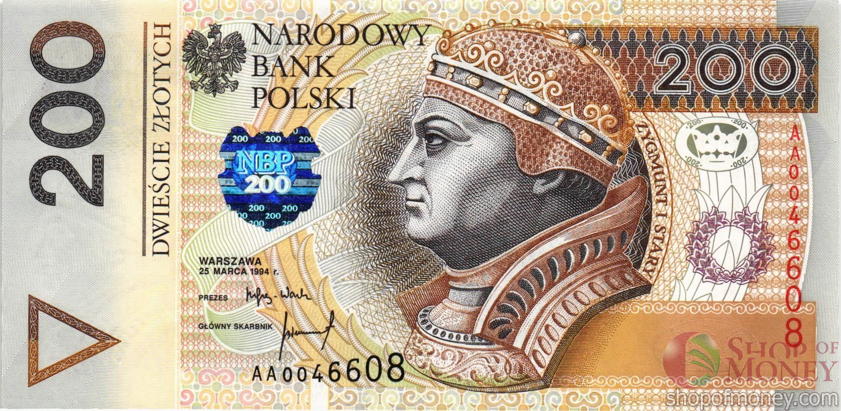 ПОЛЬША 200 ЗЛОТЫХ