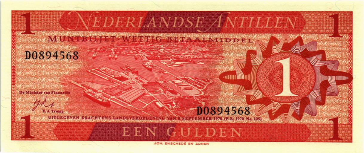 НИДЕРЛАНДСКИЕ АНТИЛЬСКИЕ ОСТРОВА 1 ГУЛЬДЕН мини 1