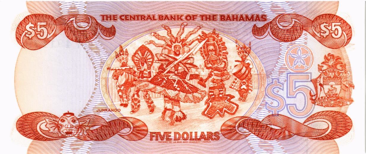 БАГАМСКИЕ ОСТРОВА 5 ДОЛЛАРОВ мини 2