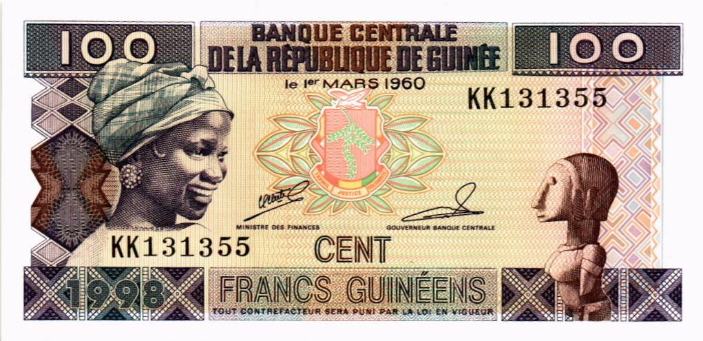 ГВИНЕЯ 100 ФРАНКОВ