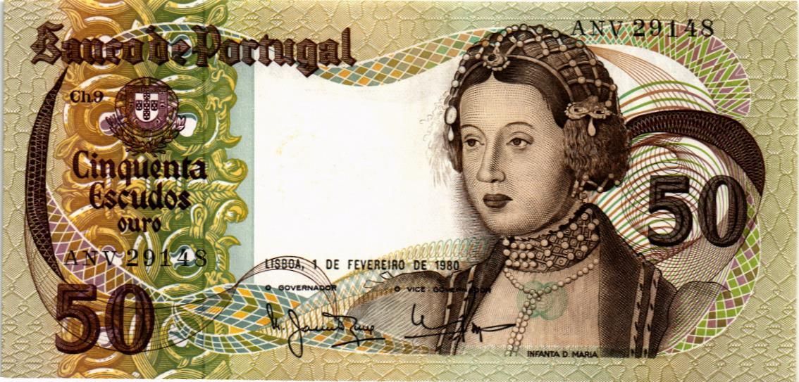 ПОРТУГАЛИЯ 50 ЭСКУДО (01.02.1980)
