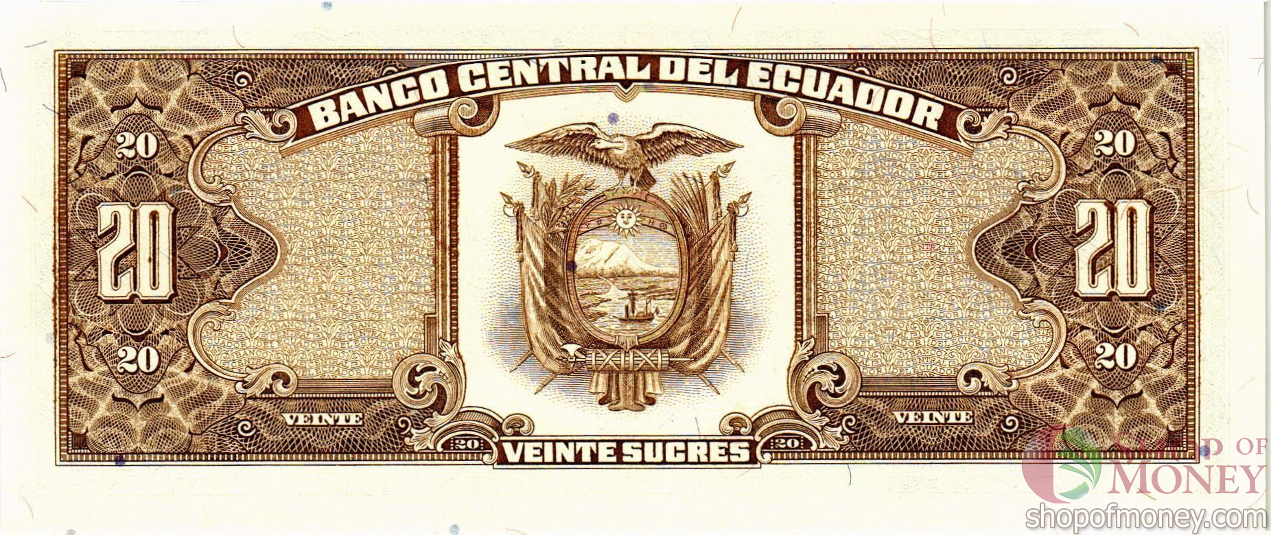 ЭКВАДОР 20 CУКРКЕ (22.11.1988) мини 2