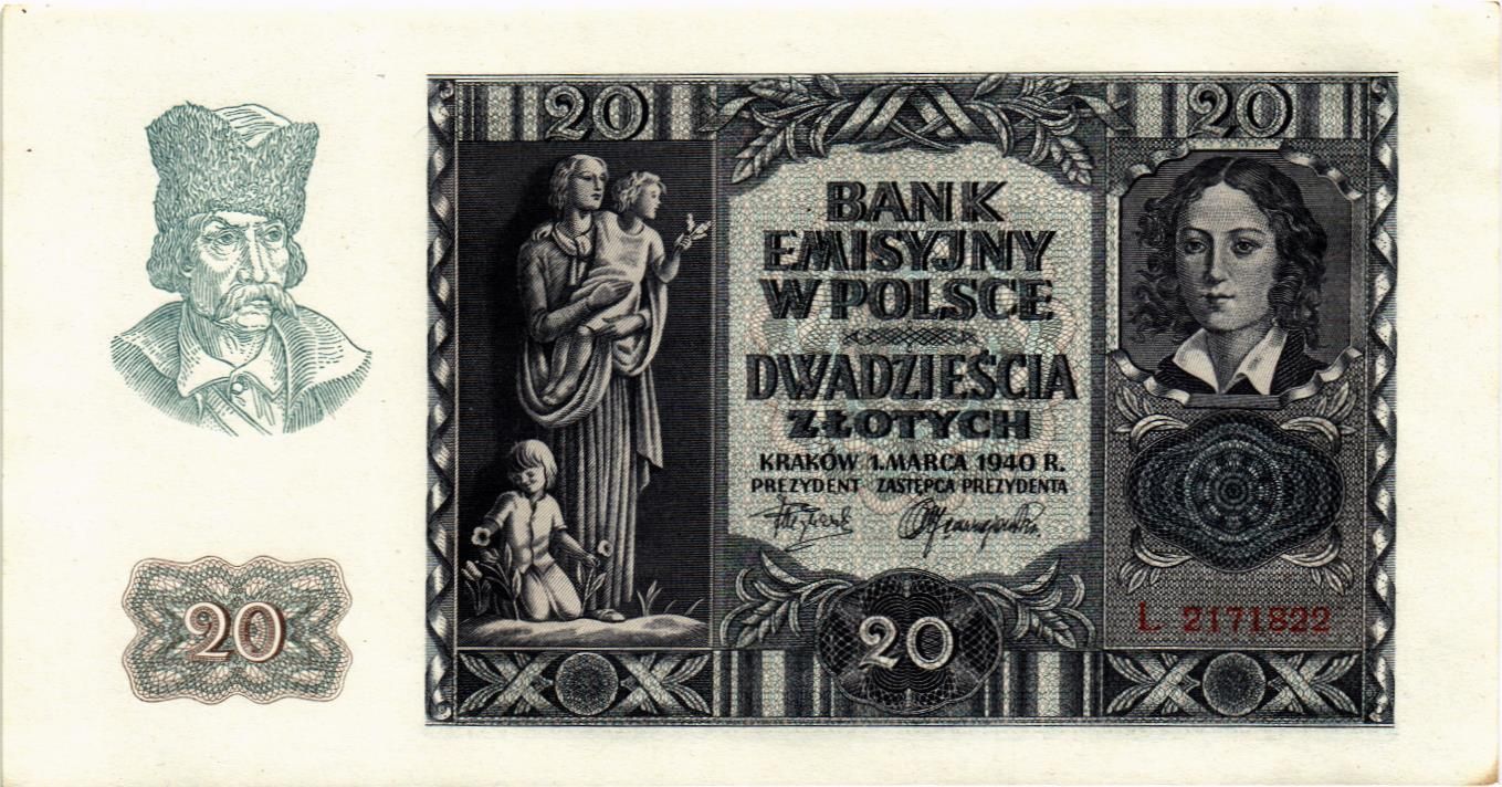 ПОЛЬША 20 ЗЛОТЫХ