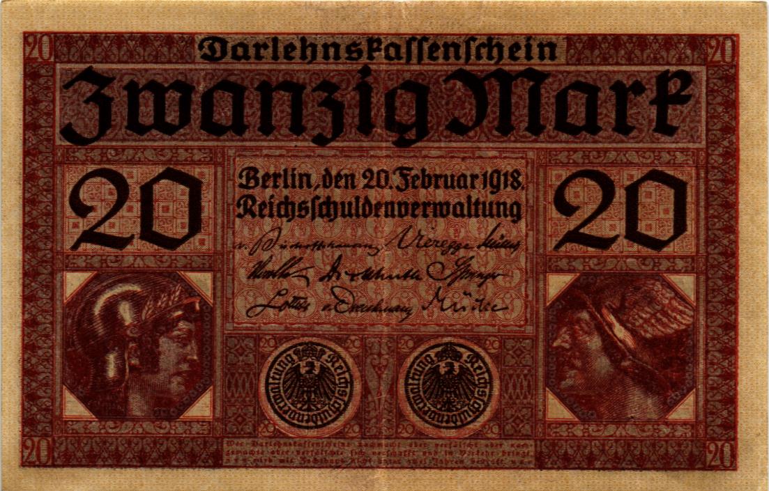 ГЕРМАНИЯ 20 МАРОК мини 1