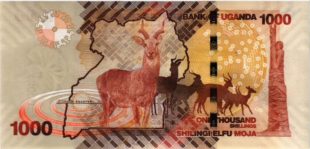 УГАНДА 1000 ШИЛЛИНГОВ мини 2