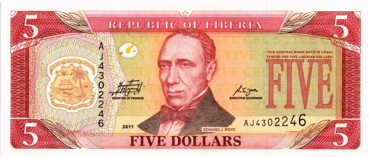 ЛИБЕРИЯ 5 ДОЛЛАРОВ мини 1