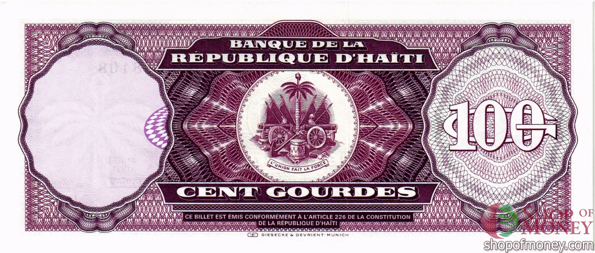 ГАИТИ 100 ГУРДОВ мини 2