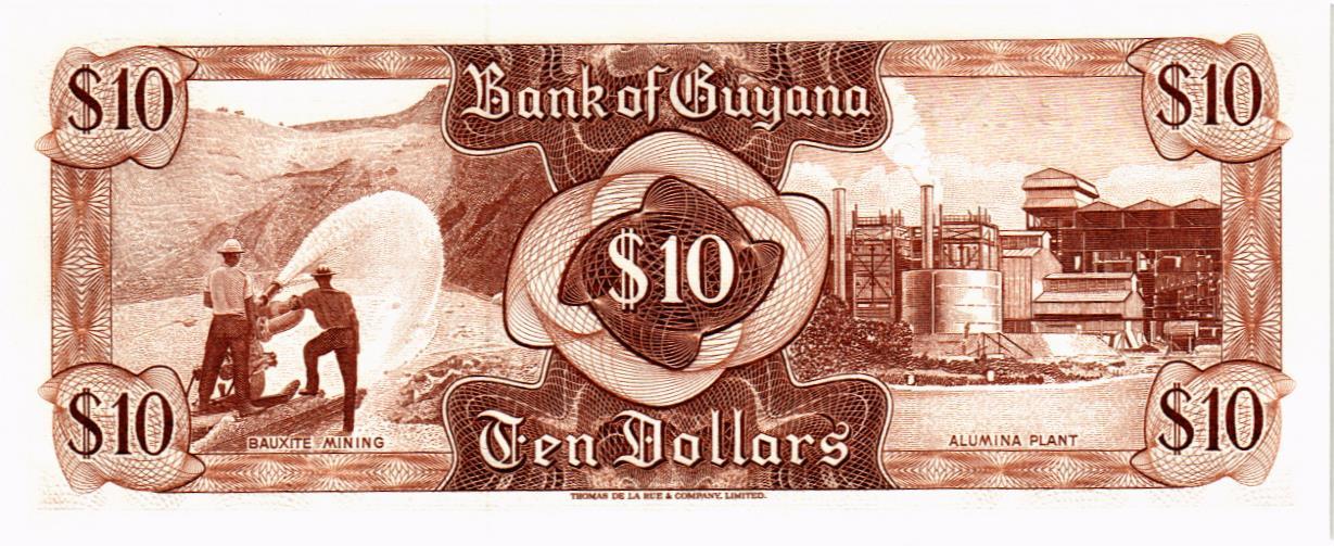 ГАЙАНА 10 ДОЛЛАРОВ мини 2