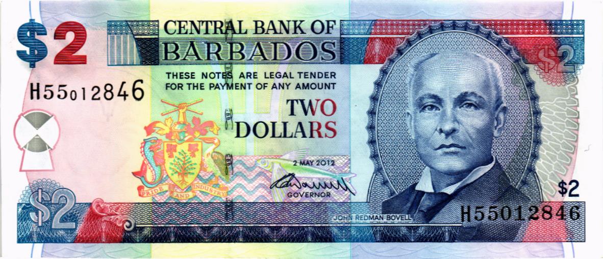БАРБАДОС 2 ДОЛЛАРА