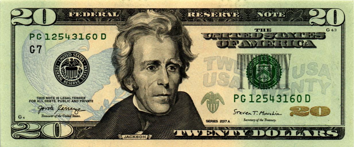 США 20 ДОЛЛАРОВ (G - ЧИКАГО) мини 1