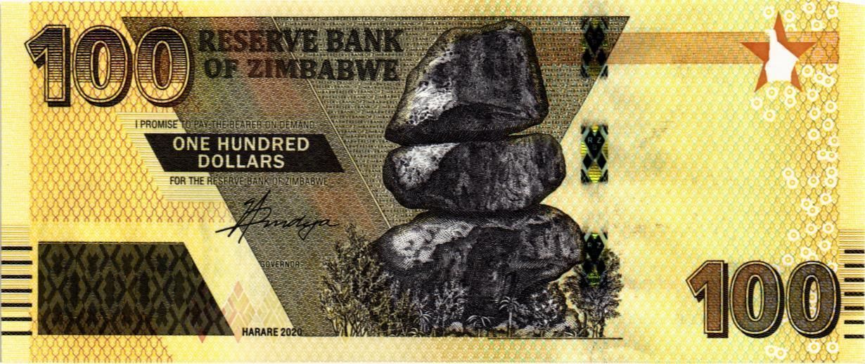 ЗИМБАБВЕ 100 ДОЛЛАРОВ