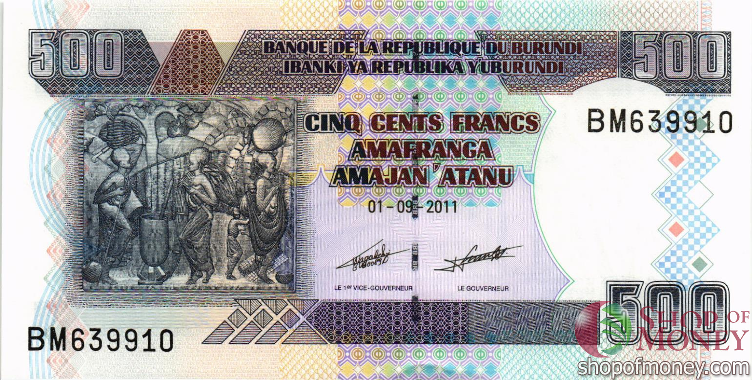 БУРУНДИ 500 ФРАНКОВ мини 1