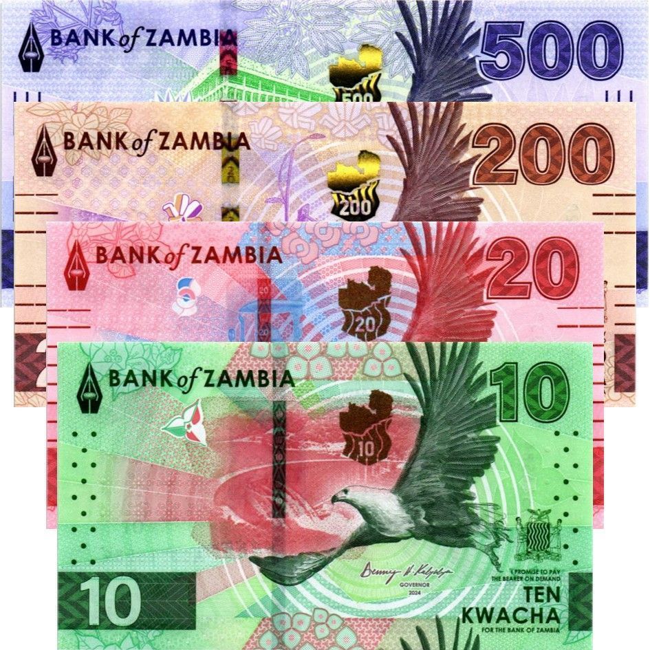 ЗАМБИЯ НАБОР 10-20-200-500 КВАЧА