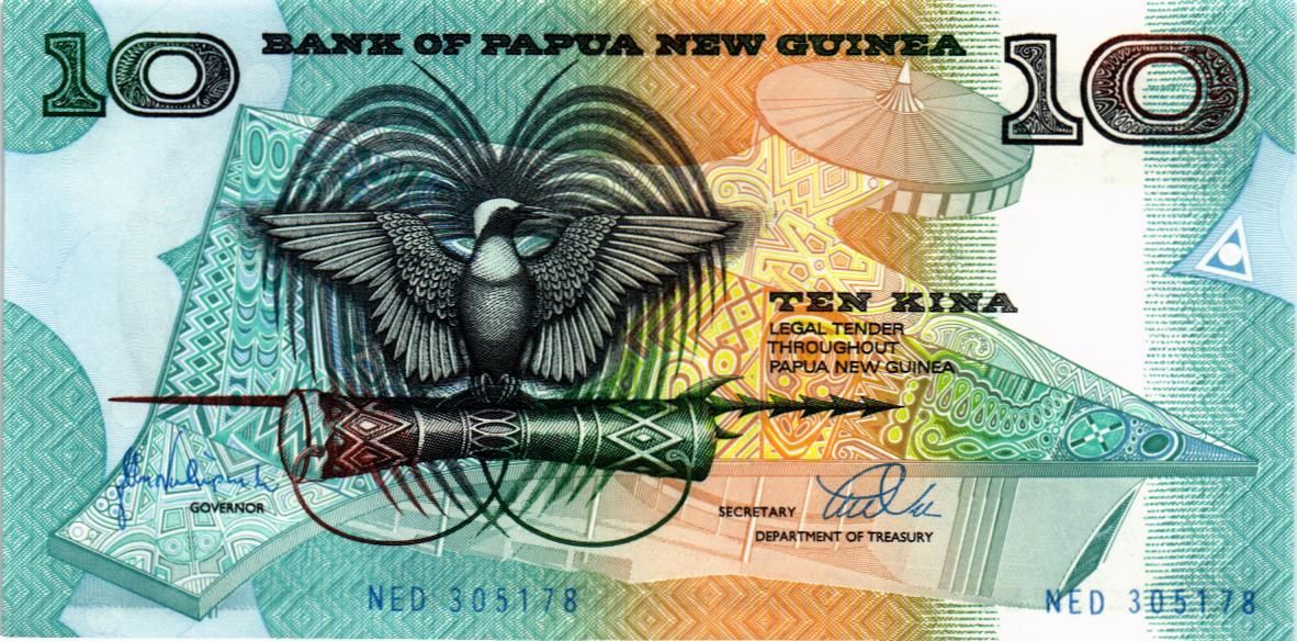 ПАПУА-НОВАЯ ГВИНЕЯ 10 КИНА