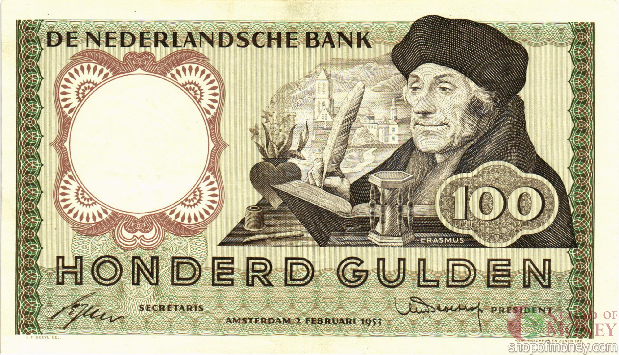 НИДЕРЛАНДЫ 100 ГУЛЬДЕНОВ
