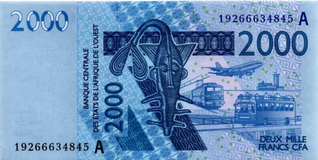 WAS - КОТ-Д'ИВУАР 2000 ФРАНКОВ (A) мини 1