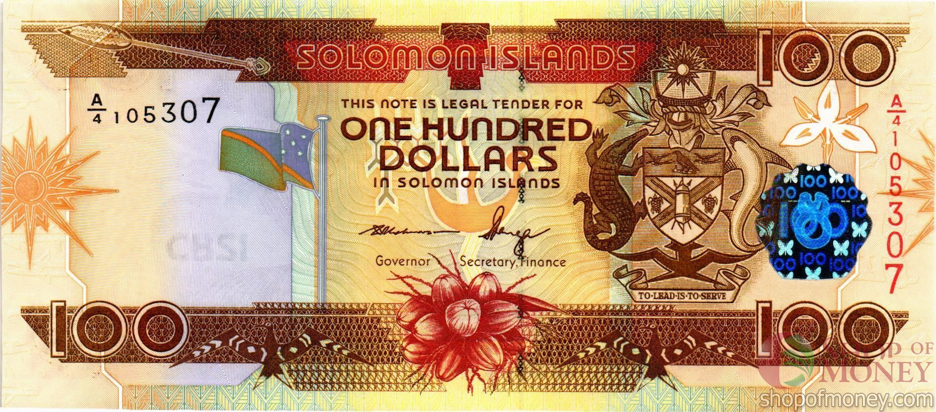 СОЛОМОНОВЫ ОСТРОВА 100 ДОЛЛАРОВ мини 1