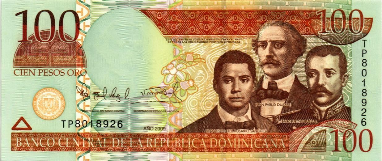 ДОМИНИКАНСКАЯ РЕСПУБЛИКА 100 ПЕСО
