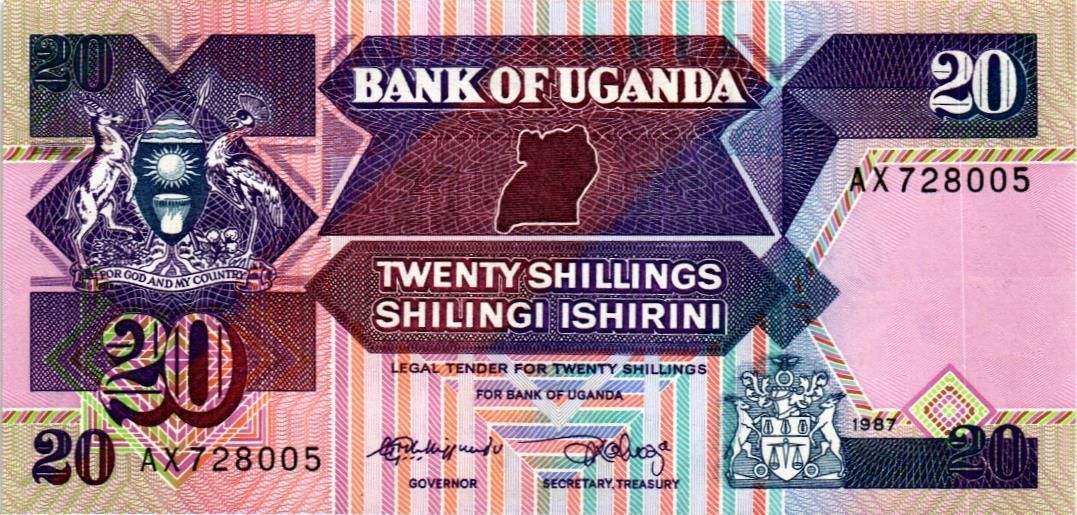 УГАНДА 20 ШИЛЛИНГОВ
