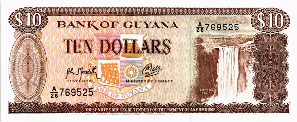 ГАЙАНА 10 ДОЛЛАРОВ