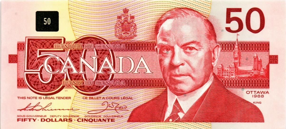 КАНАДА 50 ДОЛЛАРОВ