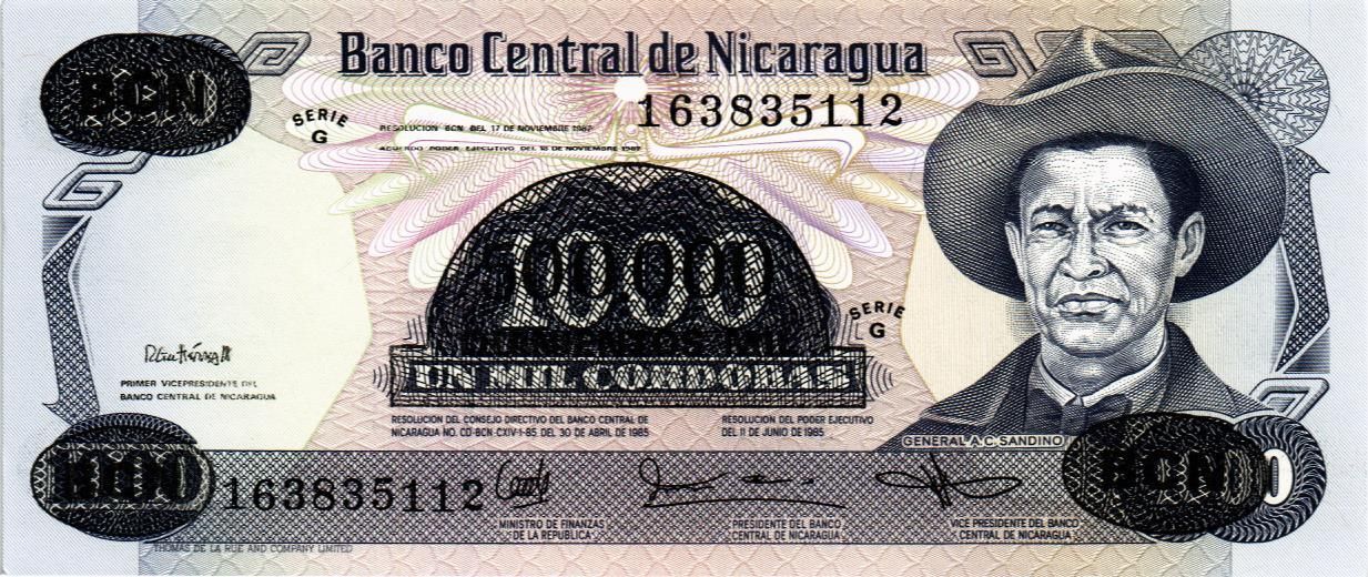 НИКАРАГУА 500000 КОРДОБА (НАДПЕЧАТКА) мини 1